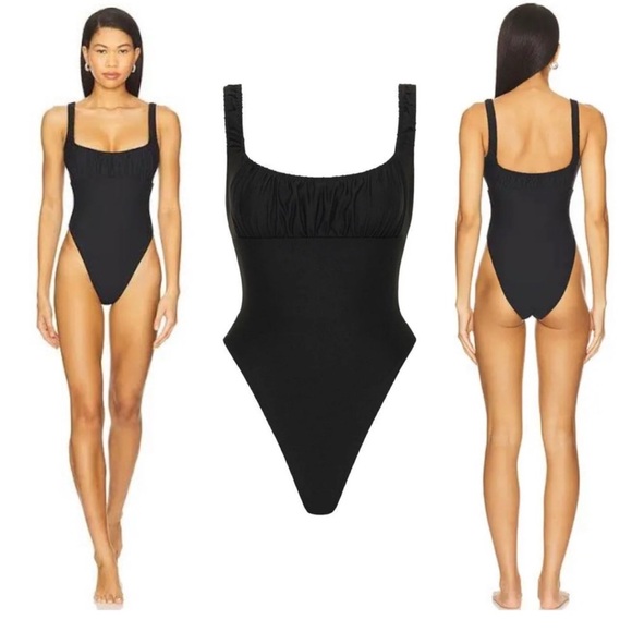 Montce Other - NWOT Montce X Free people Elegant Black swimming suit women’s size Large